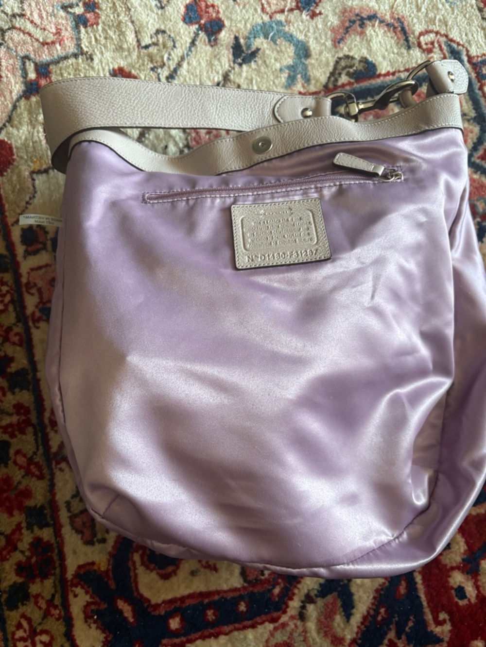 Coach Taupe Leather Shoulder Hobo Bag - Picture 8 of 8